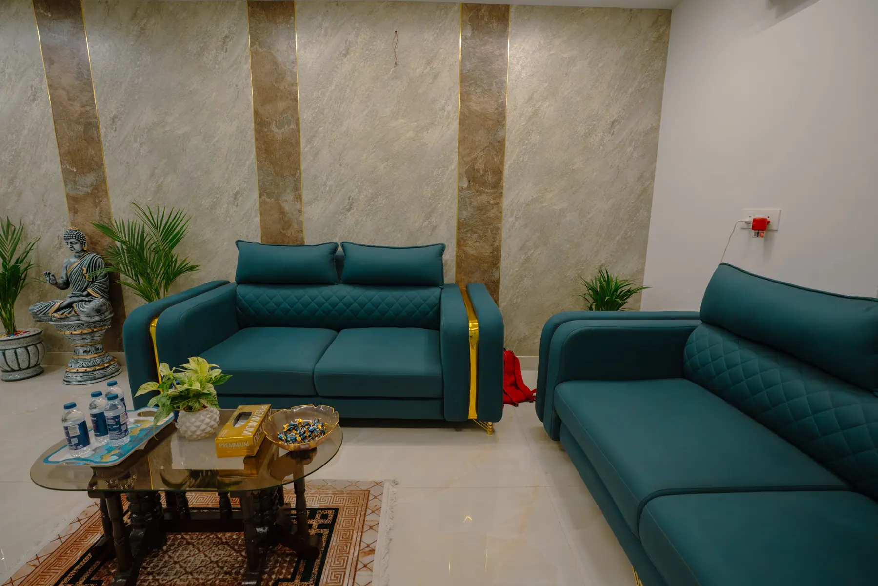Welcoming lounge inside SOL Spa